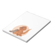 Katze und Golden Retriever / Notepad Notizblock (Rotiert)