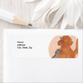 Katze und Golden Retriever/Rücksendeadressen-Aufkl (Insitu)