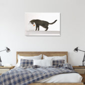 Katze und Goldfische Leinwanddruck (Insitu (Schlafzimmer))