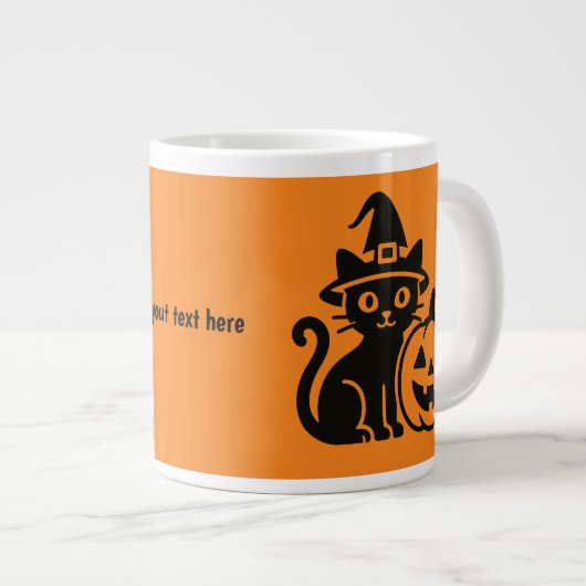Katze und Halogen Jumbo-Tasse (Vorderseite Rechts)