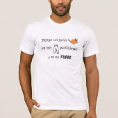 Katze und Hosen T-Shirt (Vorderseite)