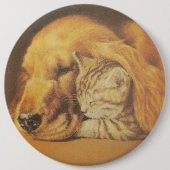 Katze und Hund Button (Vorderseite)