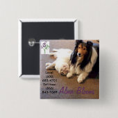 Katze und Hund Button (Vorne & Hinten)