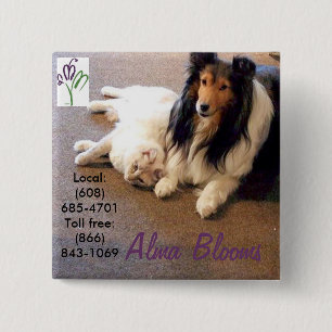 Katze und Hund Button