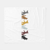 Katze und Hund Fleecedecke (Vorderseite (Horizontal))