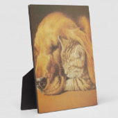 Katze und Hund Fotoplatte (Seite)