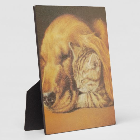 Katze und Hund Fotoplatte (Seite)