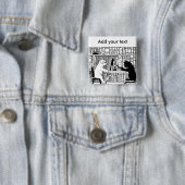 Katze und Hund in der Bibliothek Button (Beispiel)