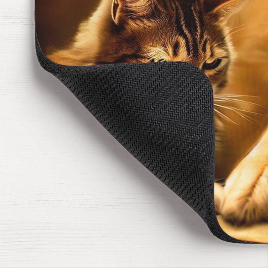 Katze und Hund lesen ein Buch Mousepad (Ecke)