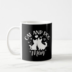 Katze Und Hund Mama Mädchen Liebhaberin Hunde Katz Kaffeetasse