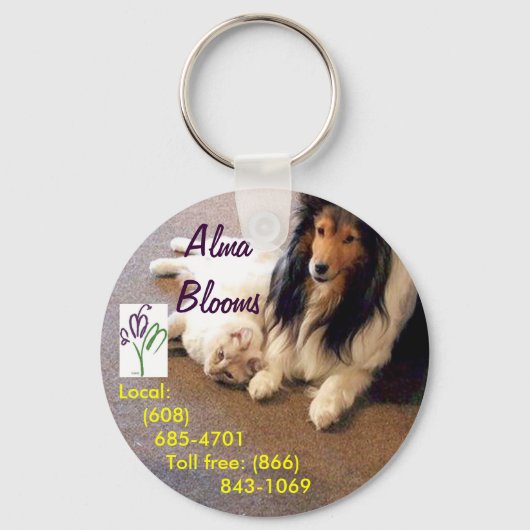 Katze und Hund Schlüsselanhänger (Vorderseite)