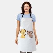 Katze und Hund Schürze (Getragen)