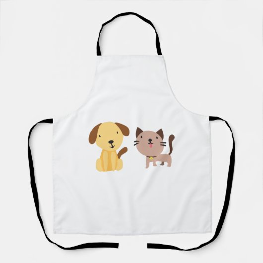 Katze und Hund Schürze (Vorderseite)