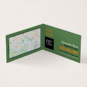 Katze und Hund, Sitzdienst für Haustiere im Detail Visitenkarten (Innenseite)