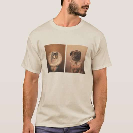 Katze und Hund T-Shirt (Vorderseite)