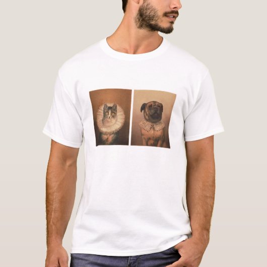 Katze und Hund T-Shirt (Vorderseite)