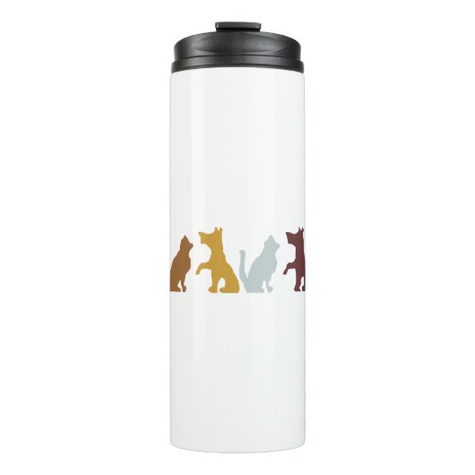 Katze und Hund Thermosbecher (Vorderseite)