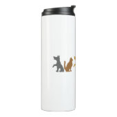 Katze und Hund Thermosbecher (Nach links gedreht)