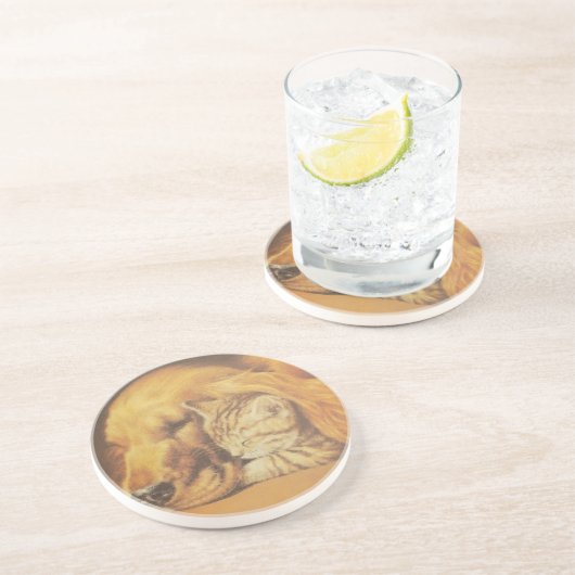 Katze und Hund Untersetzer (Seite)