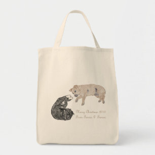 Katze und Hund zusammen Tragetasche