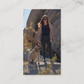 Katze und Hunde Haustiere Sitter Hund Walker Foto Visitenkarte (Rückseite)