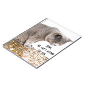 Katze und Hunde Humor Notizblock (Linke Seite)