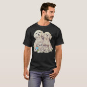 Katze und Hunde Welpen Liebe T-Shirt (Vorne ganz)