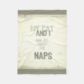 Katze und ich sind ganz über die fleecedecke (Vorderseite)