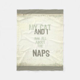 Katze und ich sind ganz über die fleecedecke