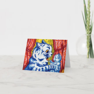 Katze und ihre Kätzchen Einladung