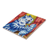 Katze und ihre Kätzchen Fliese (Seite)