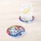 Katze und ihre Kätzchen Getränkeuntersetzer (Seite)