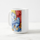 Katze und ihre Kätzchen Kaffeetasse (Vorderseite Links)