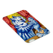 Katze und ihre Kätzchen Magnet (Rechte Seite)