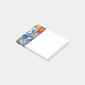 Katze und ihre Kätzchen Post-it Klebezettel (angewinkelt)