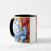 Katze und ihre Kätzchen Tasse (Vorderseite Links)