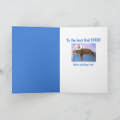 Katze und Junk Food Vatertag Karte (Innenseite)