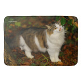 Katze und Kamelien Badematte (Vorderseite)