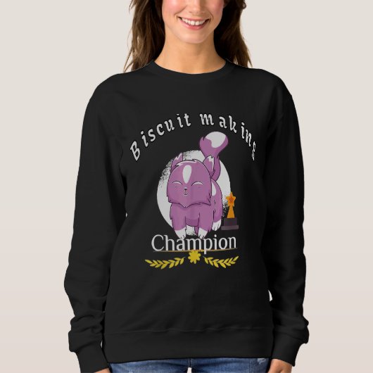 Katze und Kätzchen Biscuit Champion Sweatshirt (Vorderseite)