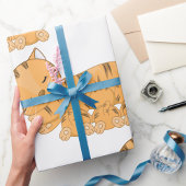 Katze und Kätzchen Geschenkpapier