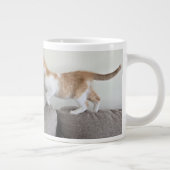 Katze und Kätzchen Jumbo-Tasse (Rechts)