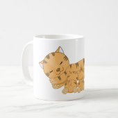 Katze und Kätzchen Kaffeetasse (Vorderseite Links)