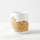 Katze und Kätzchen Kaffeetasse (Mittel)