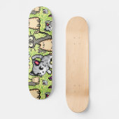 Katze und Kätzchen Skateboard (Vorderseite)