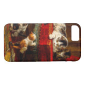 Katze und Kätzchen spielen mit Stuhl Case-Mate iPhone Hülle (Rückseite (Horizontal))