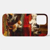 Katze und Kätzchen spielen mit Stuhl Case-Mate iPhone Hülle (Rückseite (Horizontal))