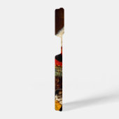 Katze und Kätzchen spielen mit Stuhl iPhone Hülle (Rechte Seite)