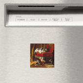 Katze und Kätzchen spielen mit Stuhl Magnet (In Situ (Geschirrspüler))