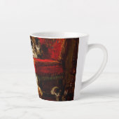 Katze und Kätzchen spielen mit Stuhl Milchtasse (Rechts)