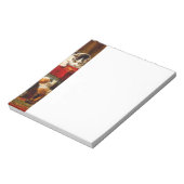 Katze und Kätzchen spielen mit Stuhl Notizblock (Rotiert)